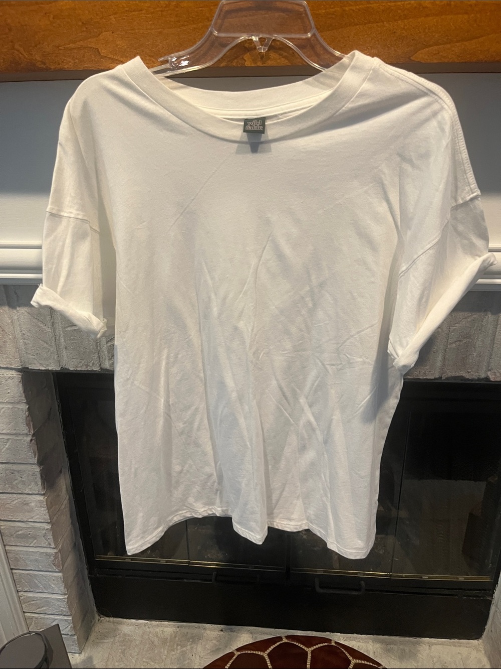 wild fable White Long Sleeve Crewneck Tee